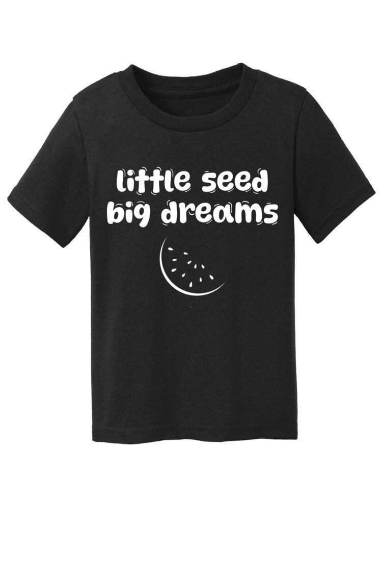 Toddler Little Seed Big Dreams Black Tee - Image 2